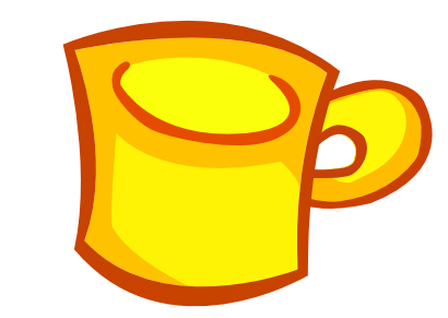Download free yellow covered cup icon